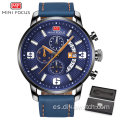 MINI FOCUS Reloj de pulsera de cuarzo para hombre a la moda